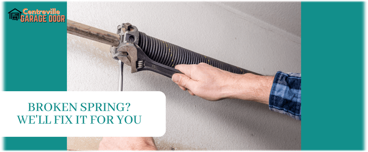 Broken Garage Door Spring Repair Centreville VA (703) 544-2734